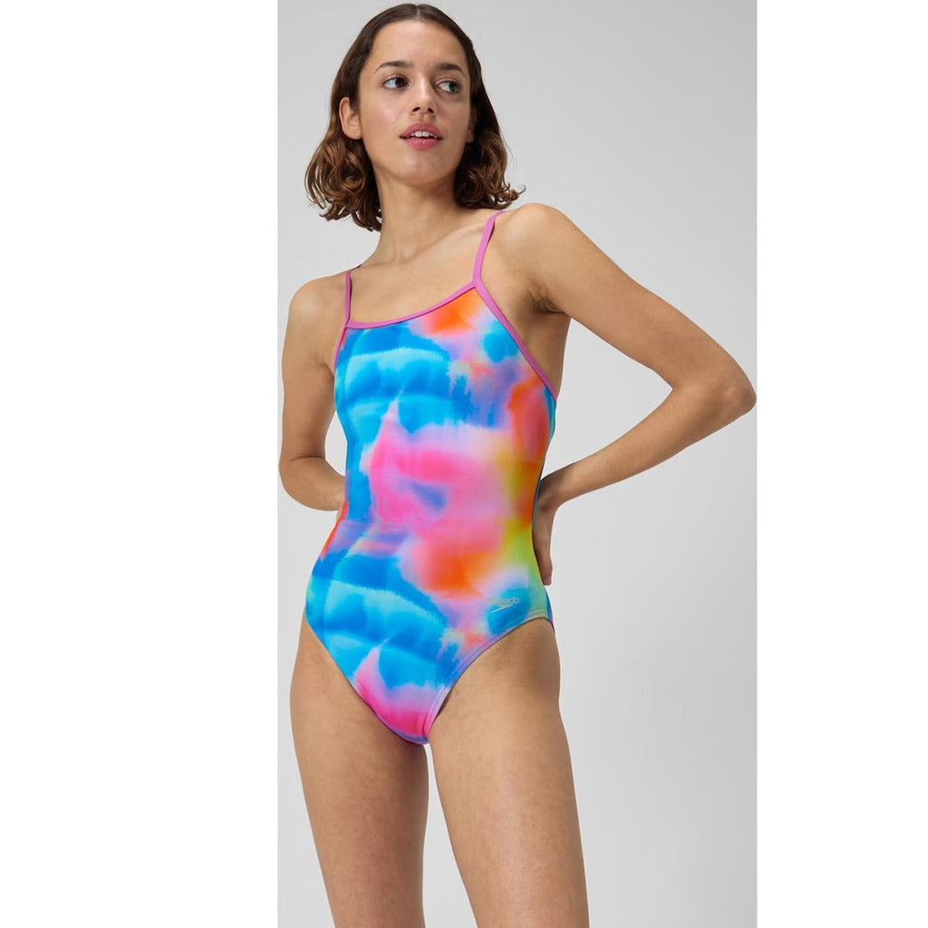 Women's Printed Tri Back One Piece
