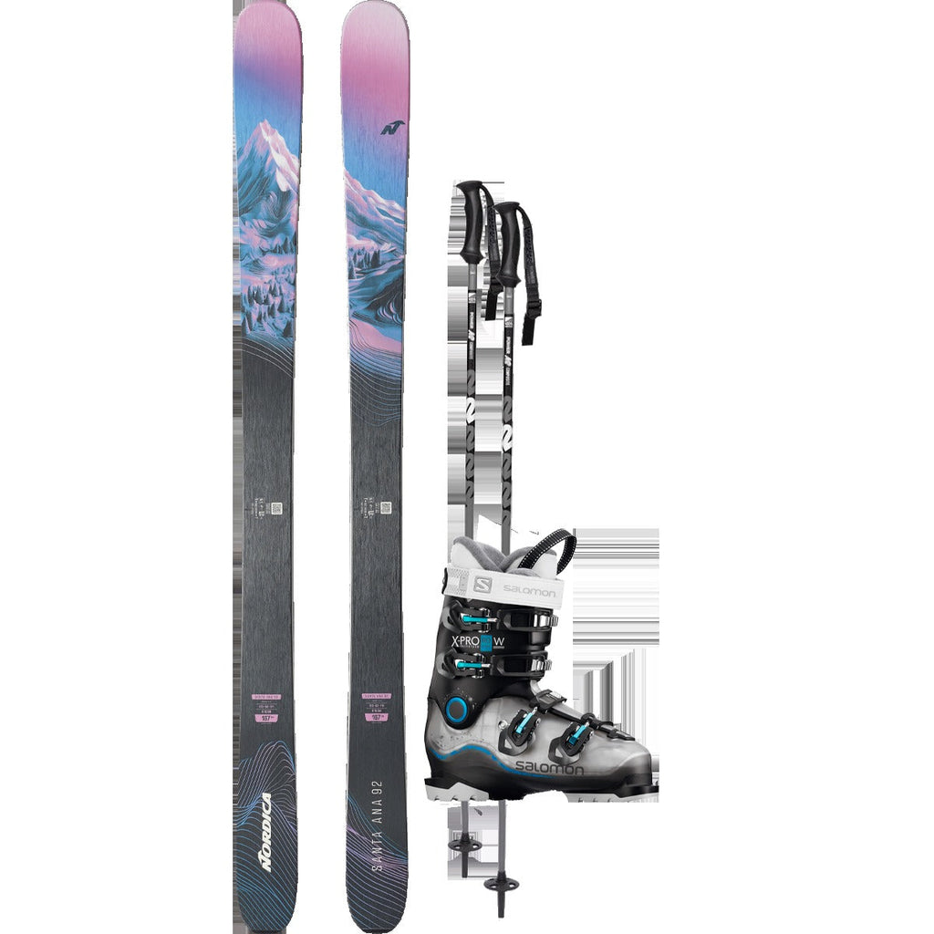 Nordica Women's Santa Ana 92 Demo Ski Package