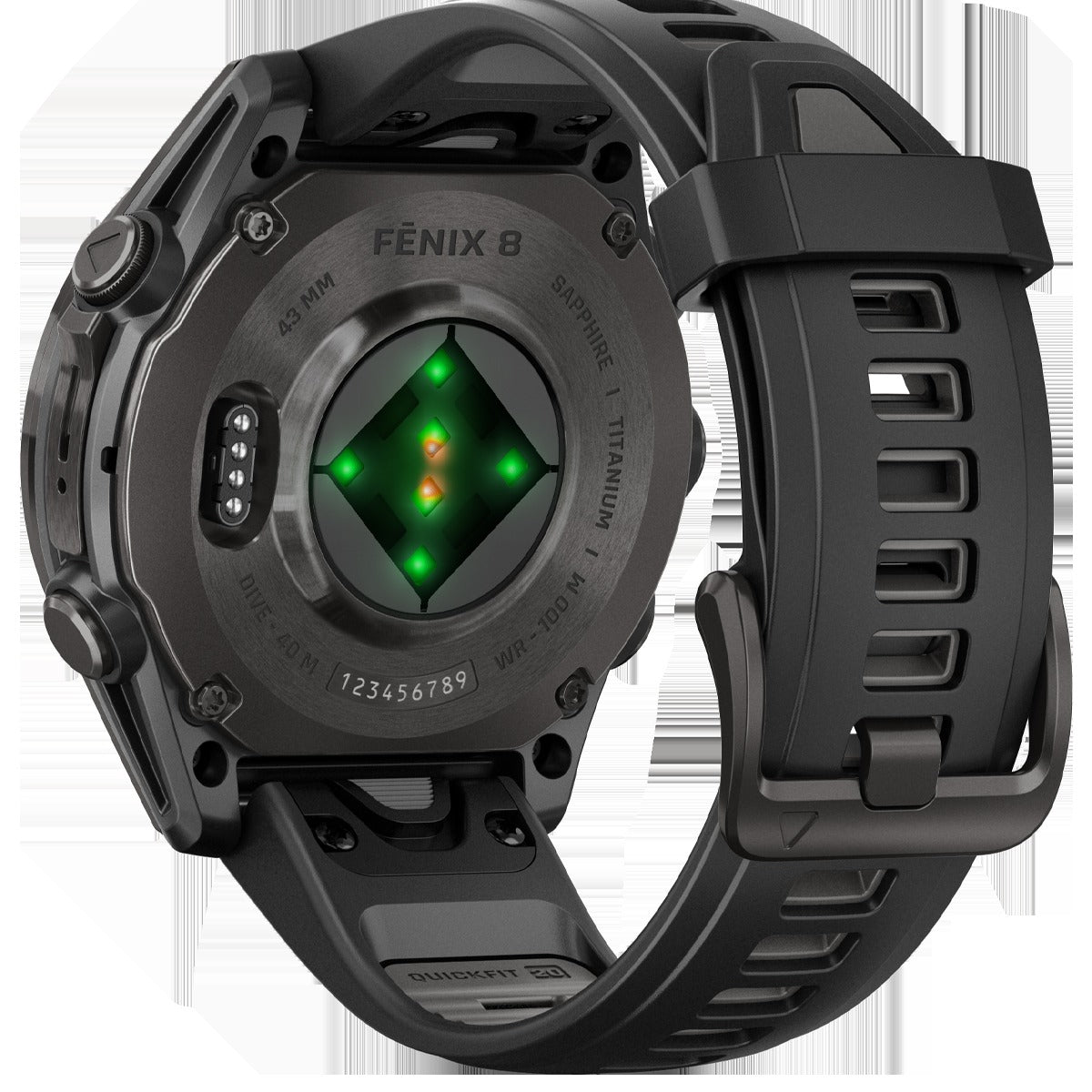 Fenix 8 Sapphire 43mm - Carbon Gray