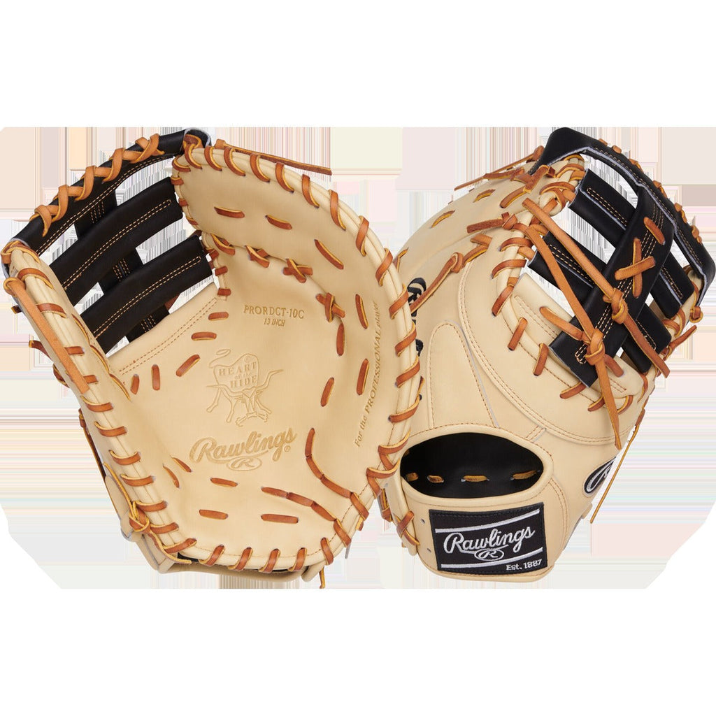Heart of the Hide First Base Mitt - 13" Single Post Double Bar LHT