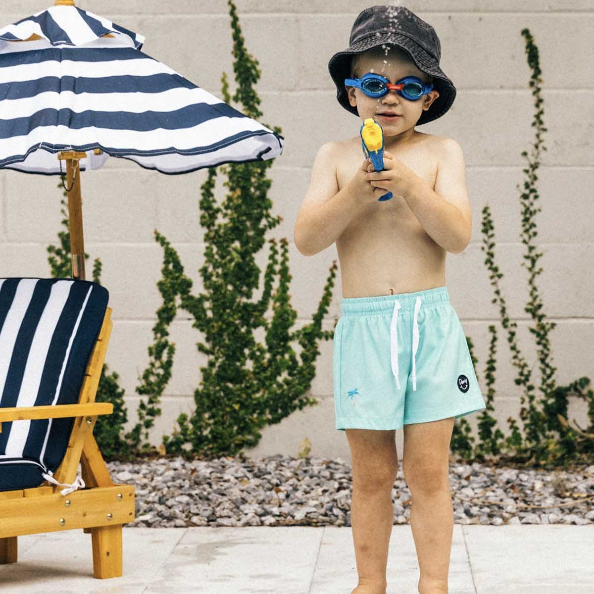 Youth Teal Palm Swim Short