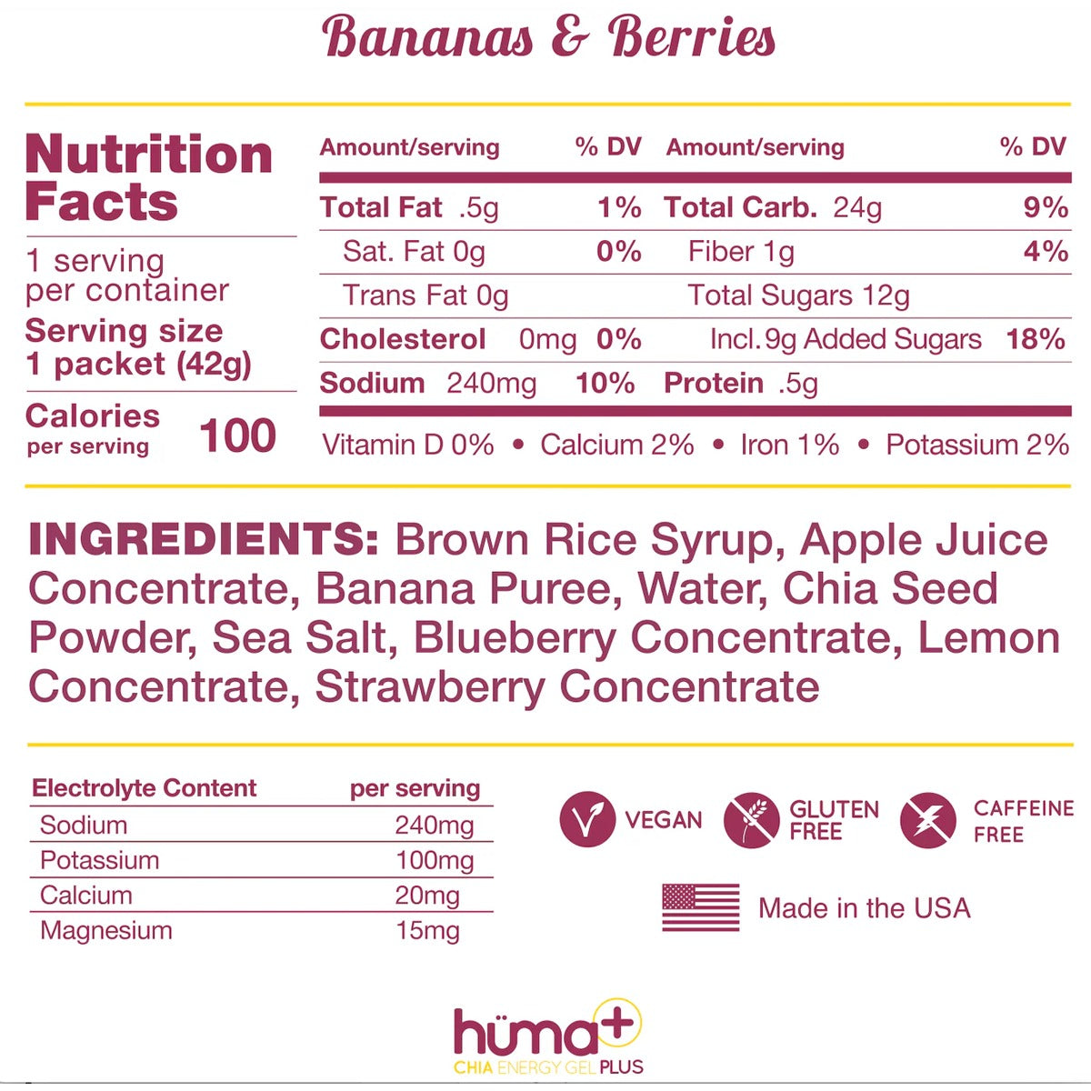 Chia Energy Gel Plus