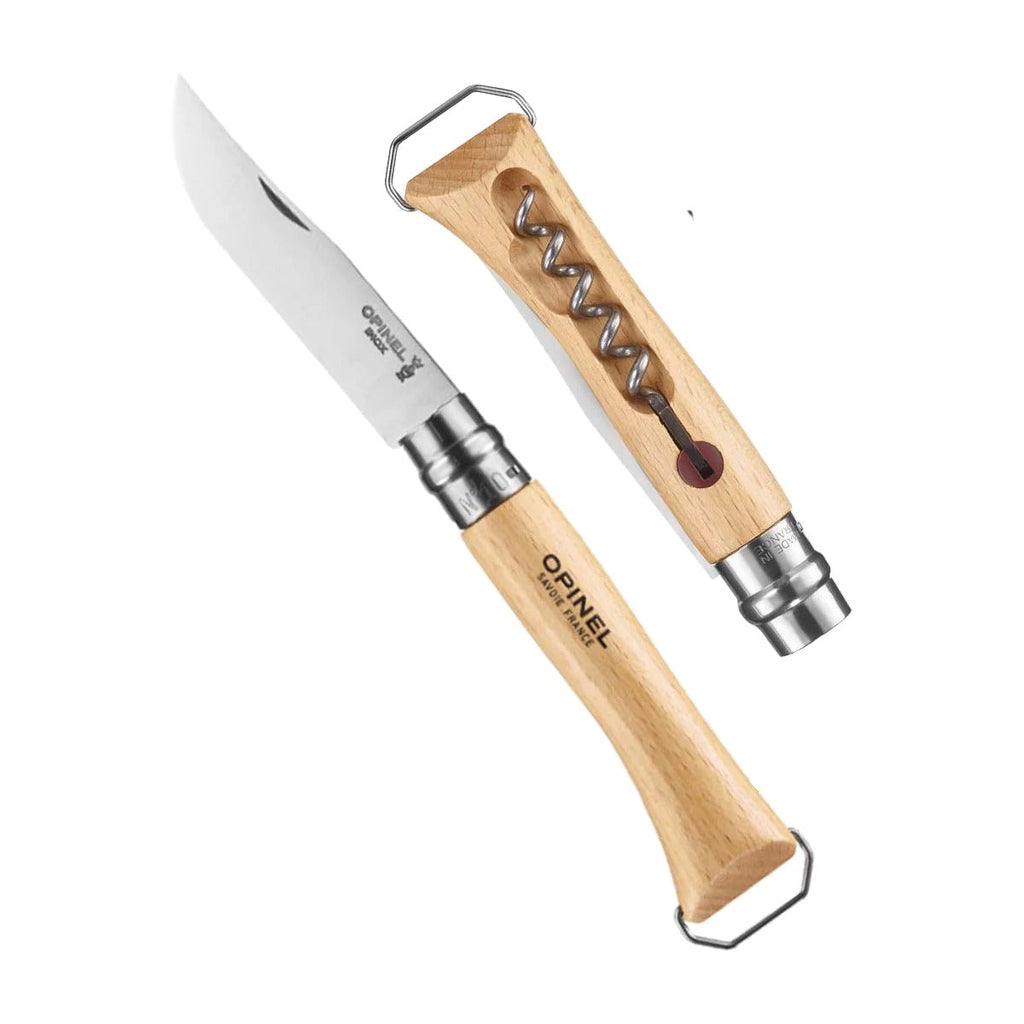 No.10 Corkscrew Stainless Steel Folding Knife with Bottle Opener