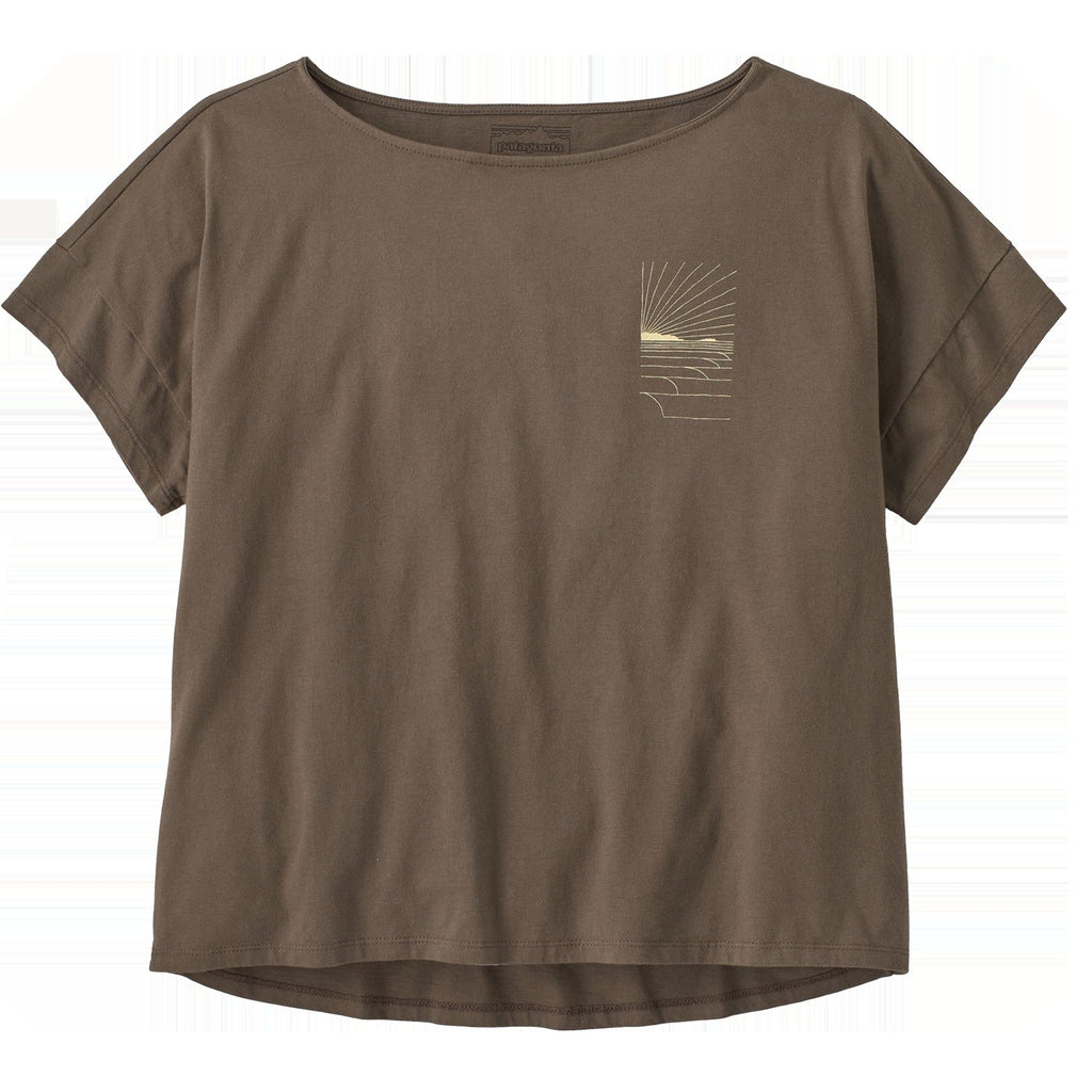 Women's Waves Rolling Relaxed Drop-Sleeve Organic Shirt