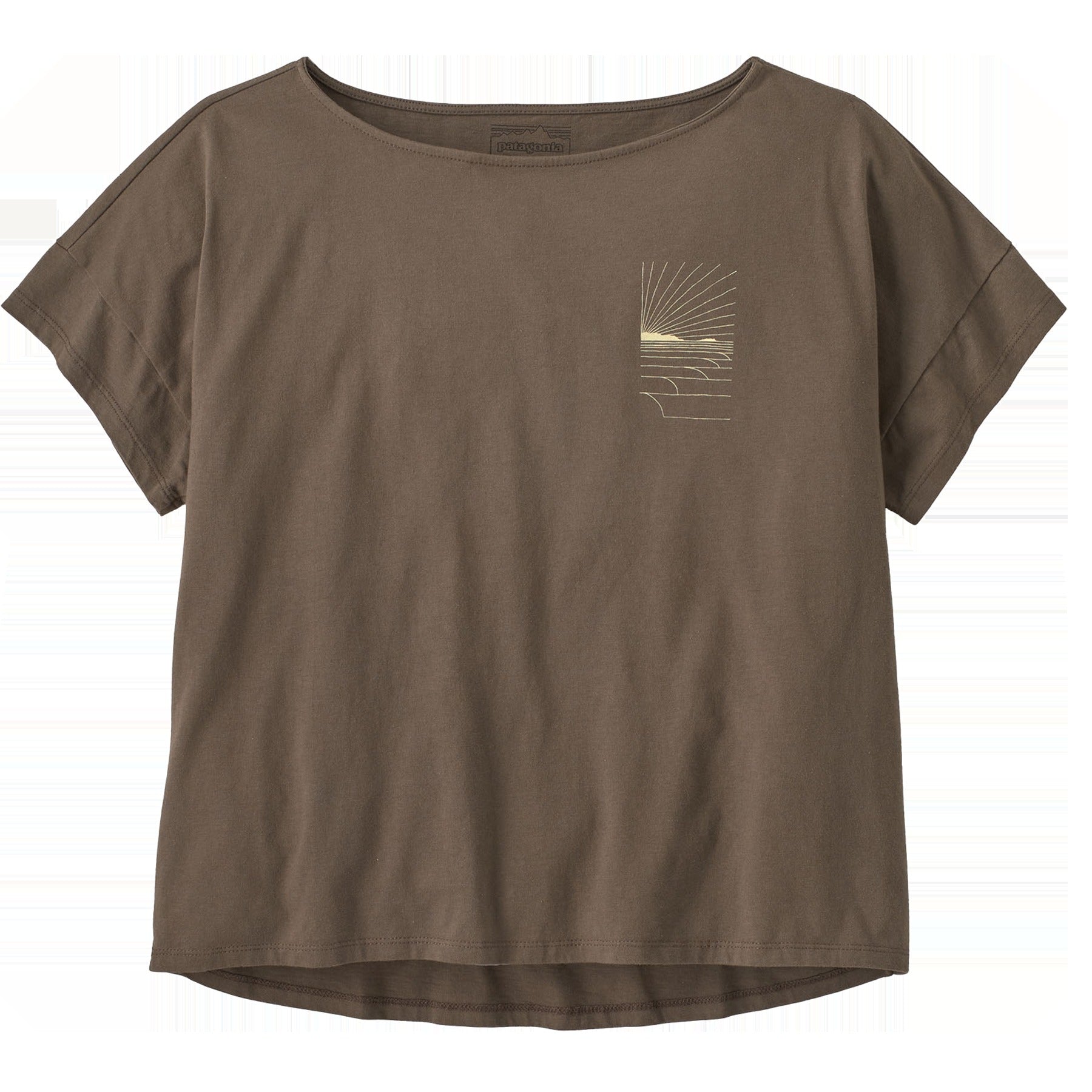 Women's Waves Rolling Relaxed Drop-Sleeve Organic Shirt