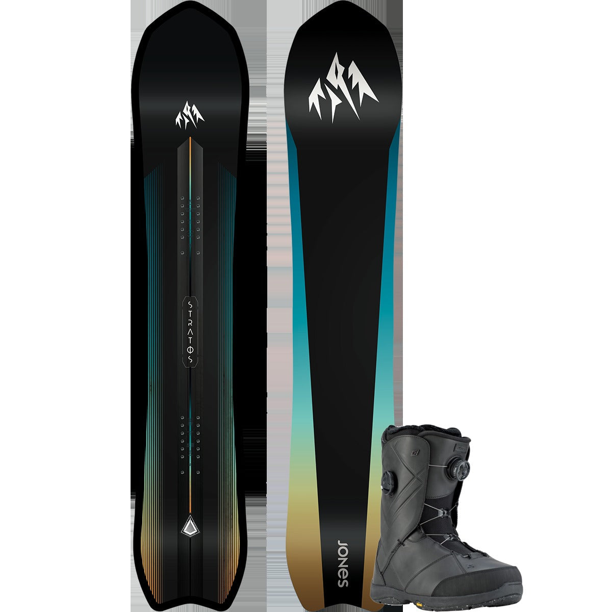 Jones Snowboards Stratos Premium Snowboard Package