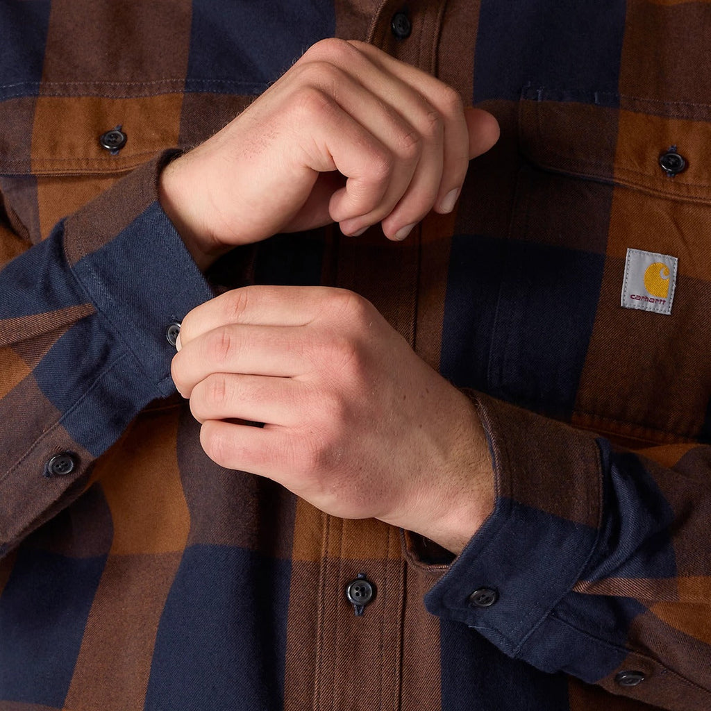 Men's Heavyweight Flannel Long Sleeve Plaid Shirt
