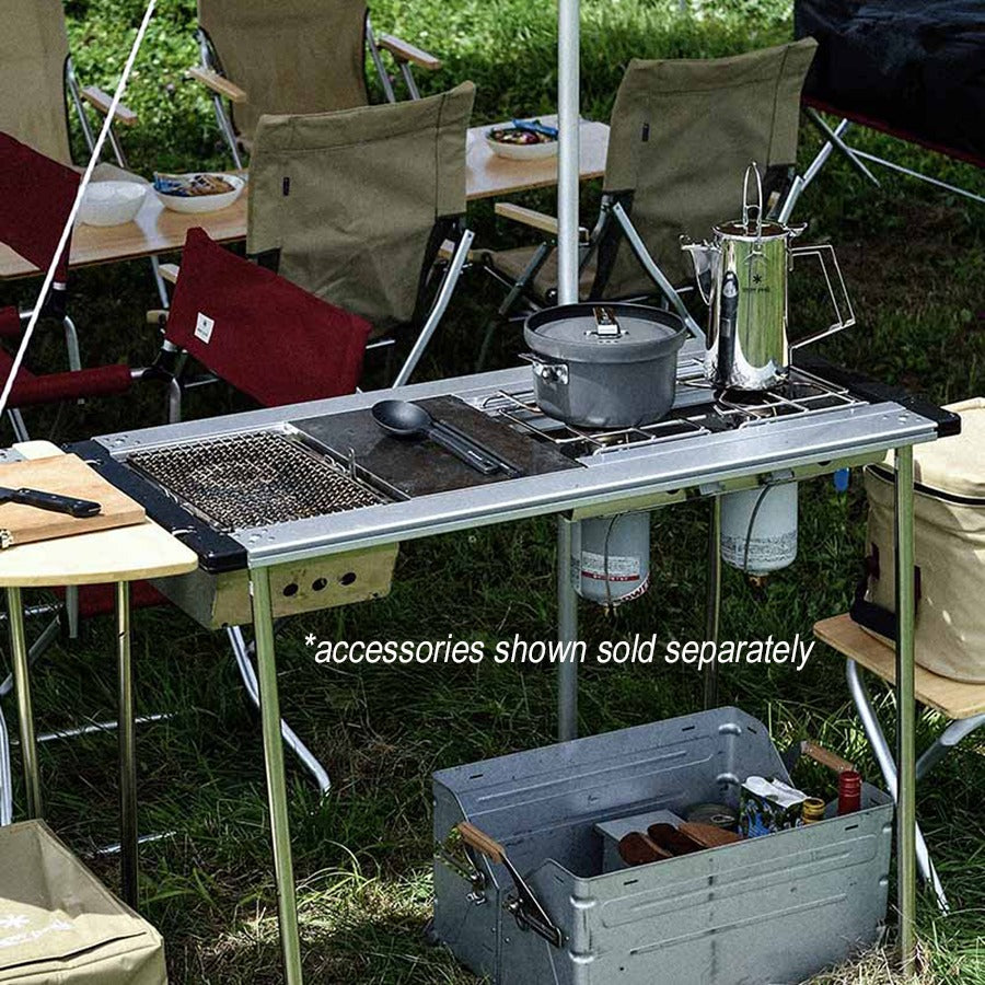 Iron Grill Table Four Unit Frame