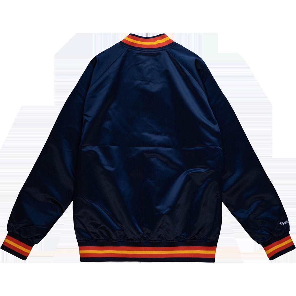 Men's Warriors Lightweight Satin Vintage Logo Jacket