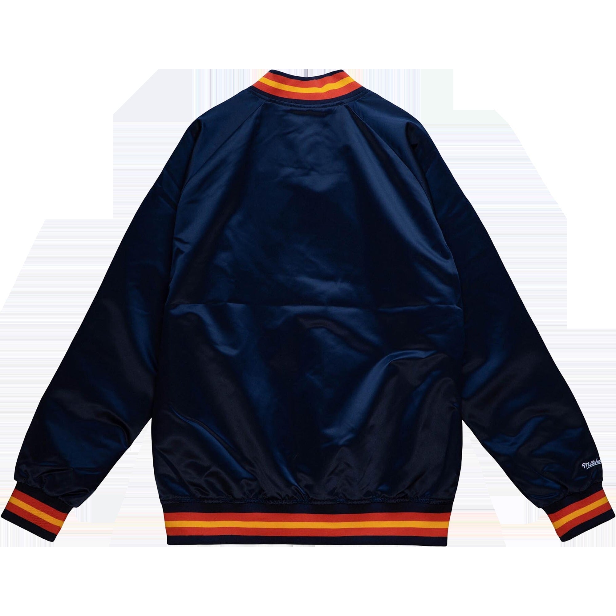 Men's Warriors Lightweight Satin Vintage Logo Jacket