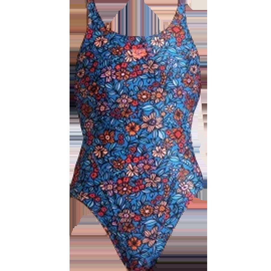 Youth Micro Floral Tech Back One Piece
