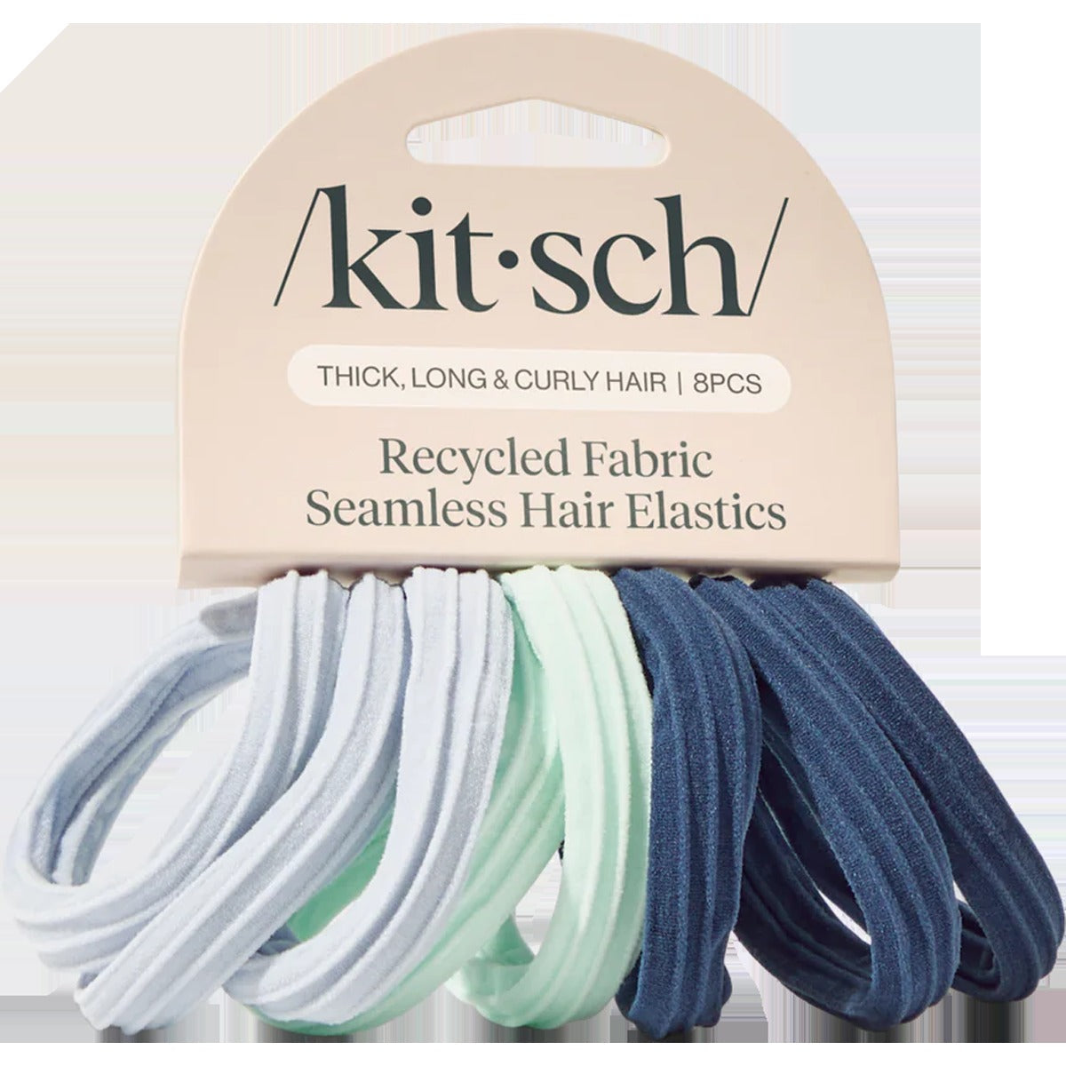 Recycled Seamless Hair Elastics - 8pc