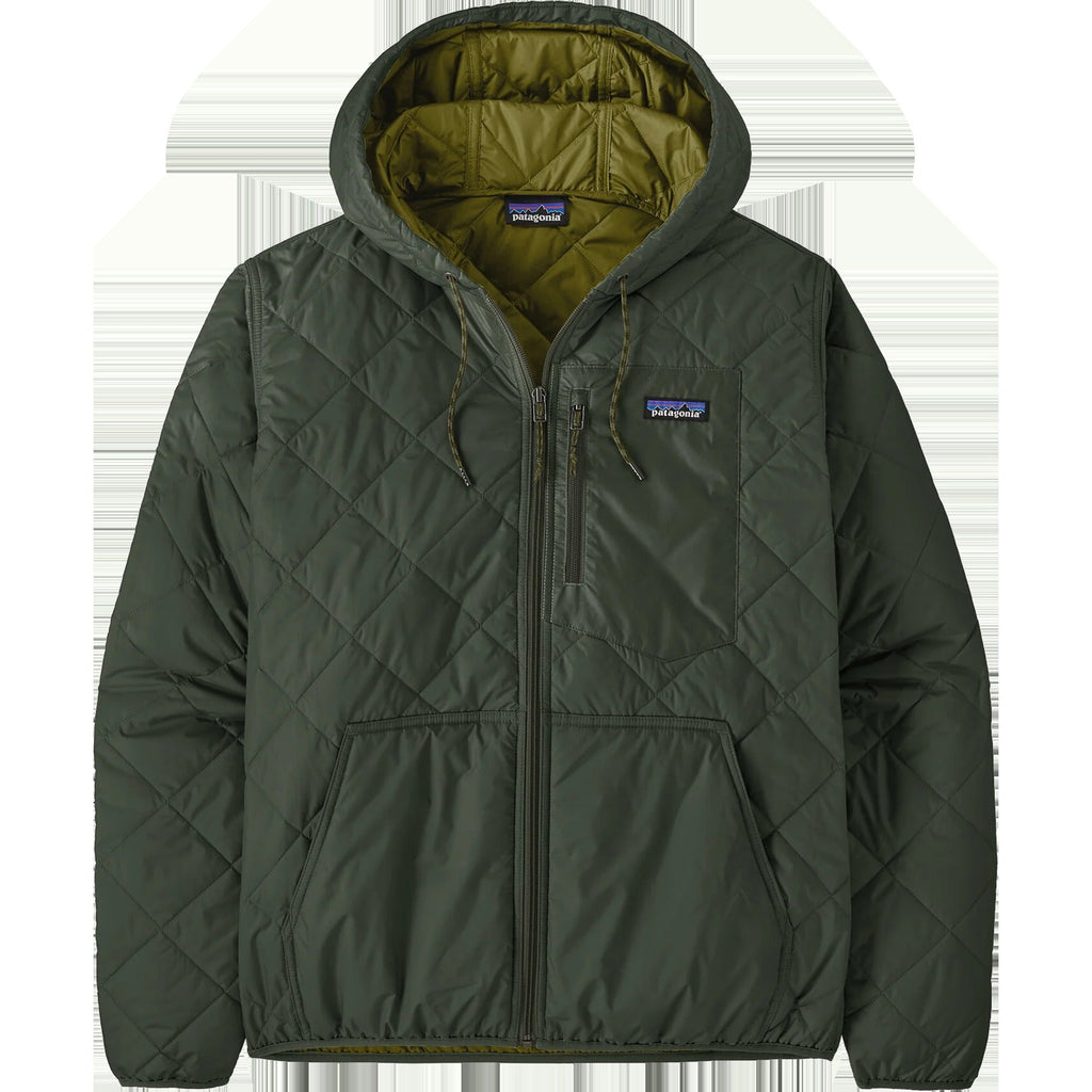 Men's Diamond Quilted Bomber Hoody