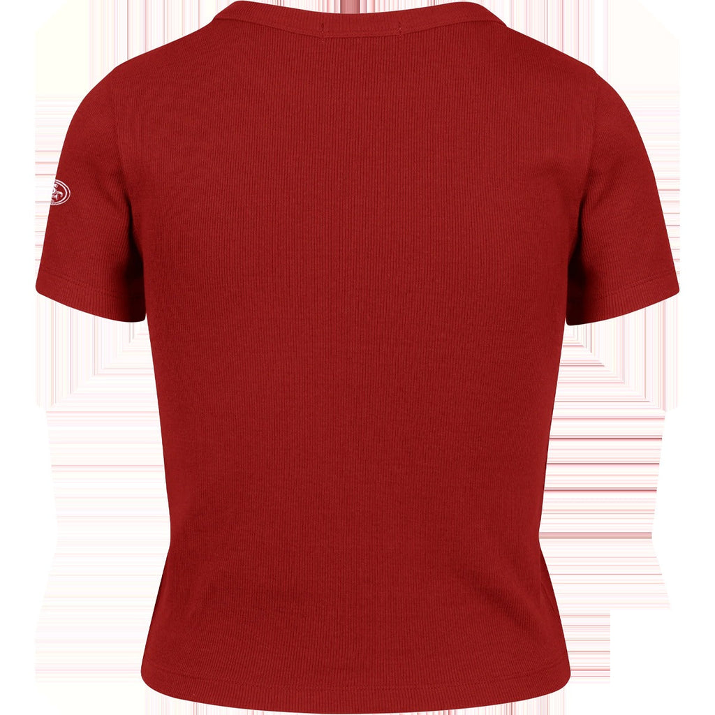 Women's 49ers Spirited Baby Rib Tee