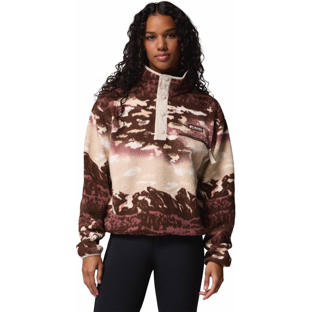 Women's Helvetia II Printed Crop 1/2 Snap Pullover