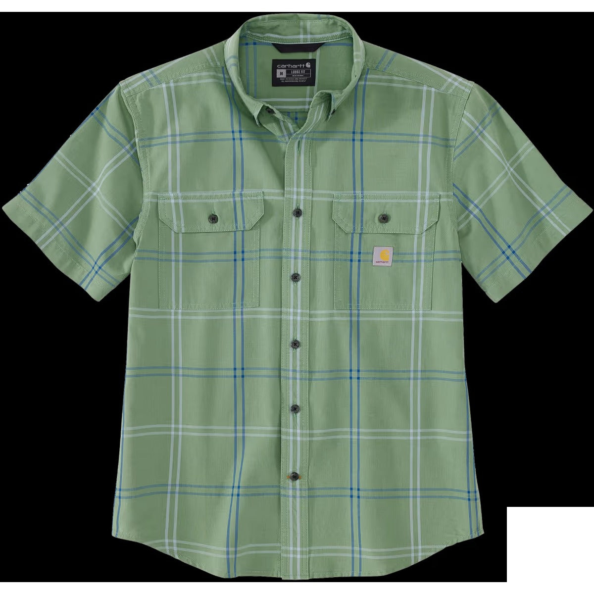 Men's Midweight Short Sleeve Plaid Shirt
