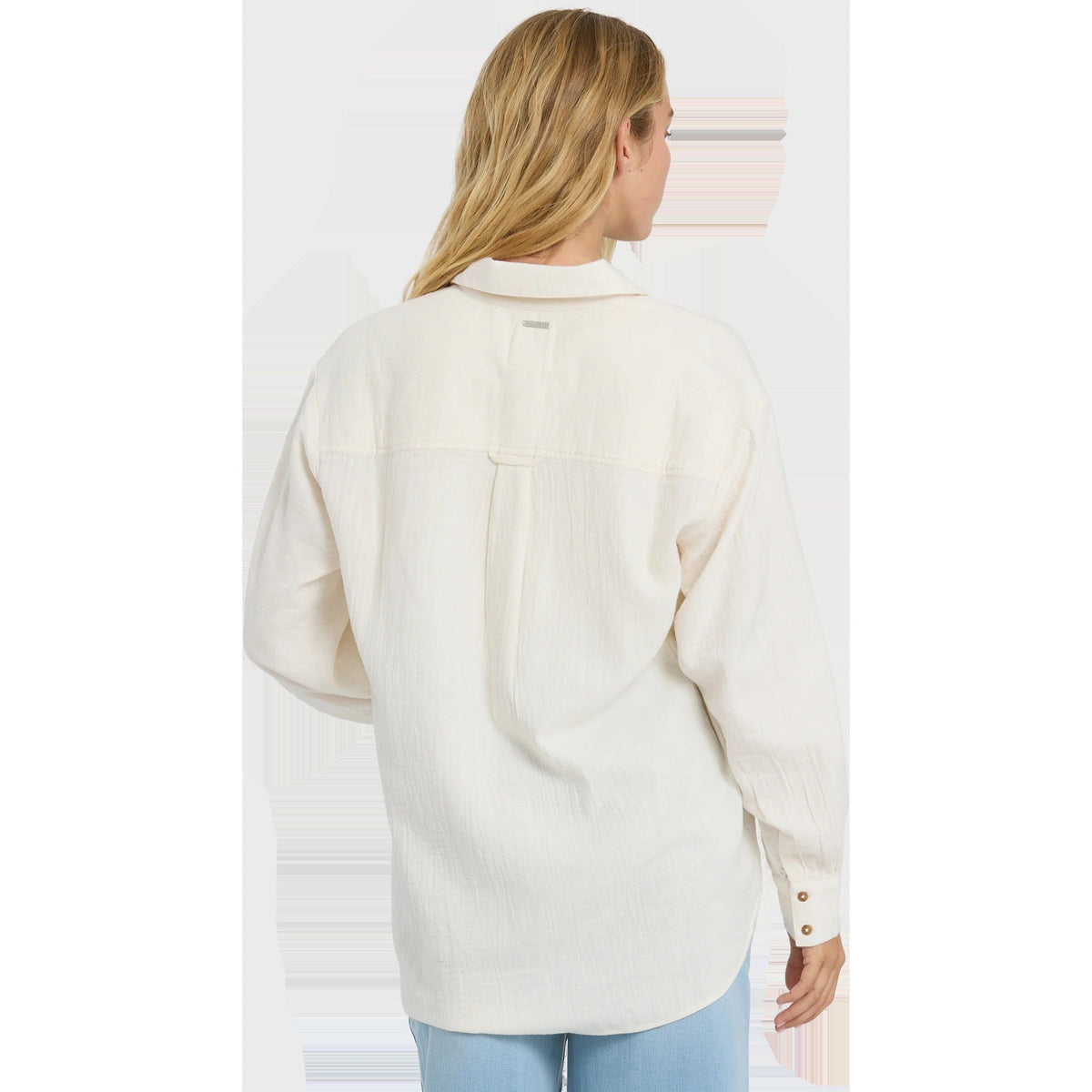 Women's Wanderer Solid Long Sleeve Woven Top