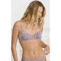 Women's Mini Wave Check Char Underwire Bikini Top