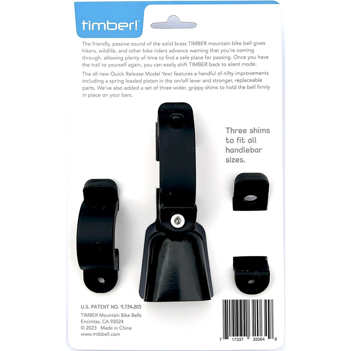 Timber MTB Bell Yew! - Quick Release Mount