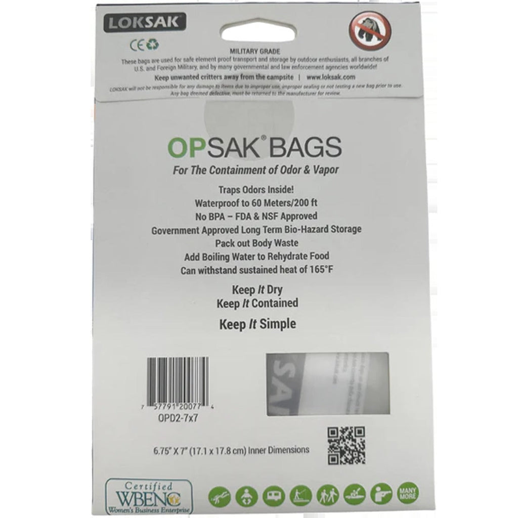 Opsak Barrier Bag 7" x 7" (2 Pack)