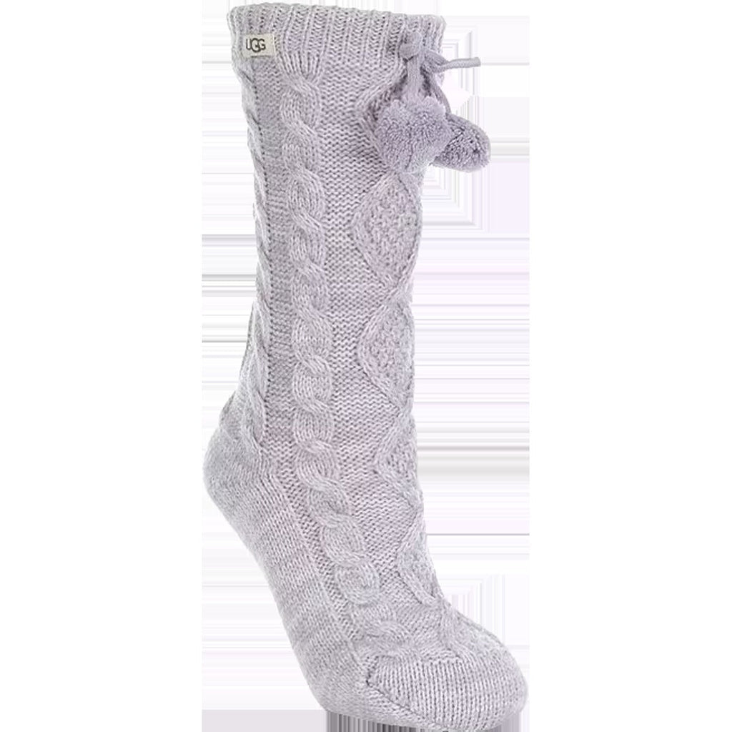 Women's Pom Pom Fleece Lined Crew Sock