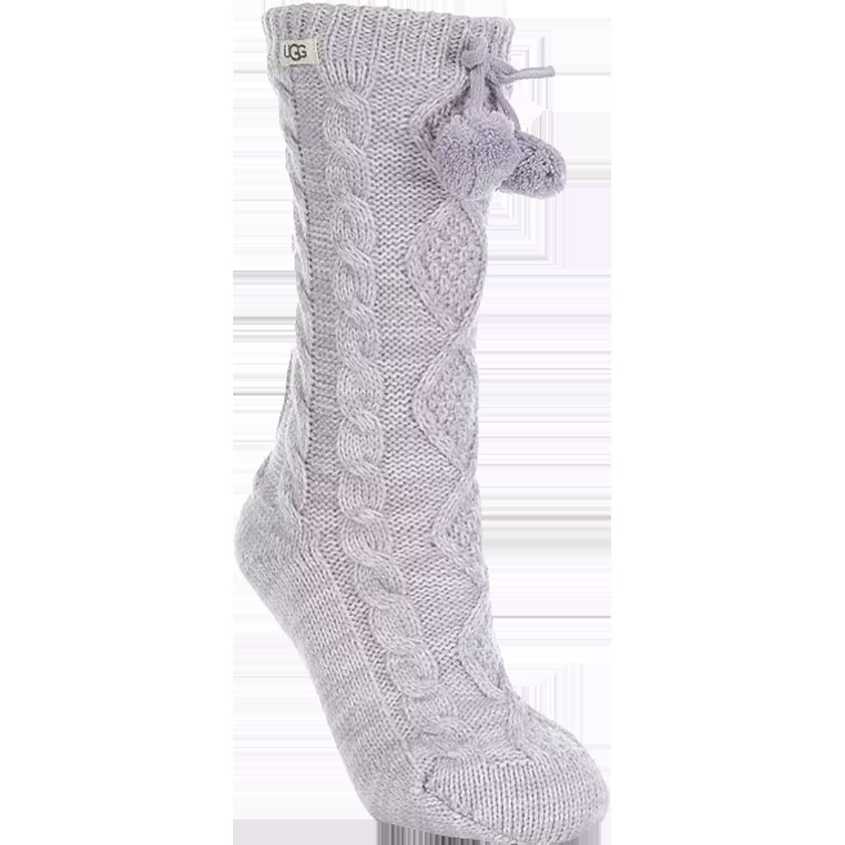 Women's Pom Pom Fleece Lined Crew Sock
