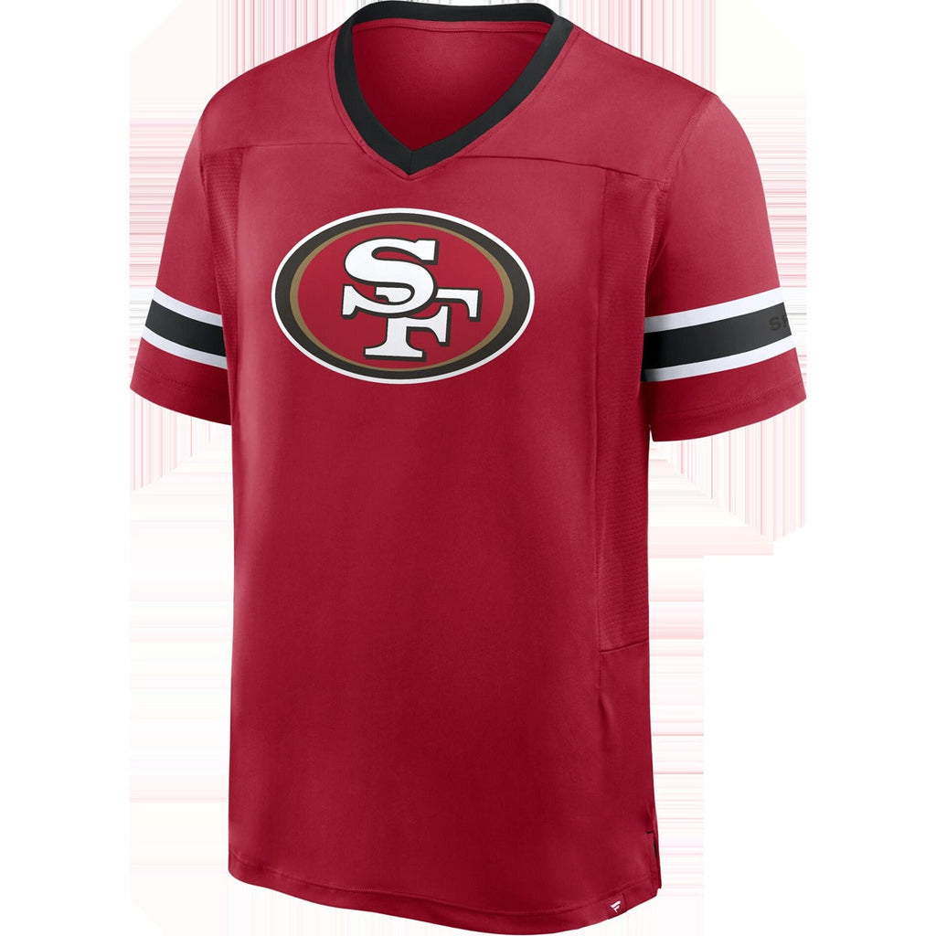 Men's 49ers Pigskin Hashmark Short Sleeve Top