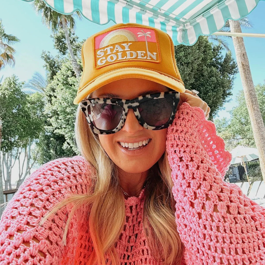 Stay Golden Patch Trucker Hat