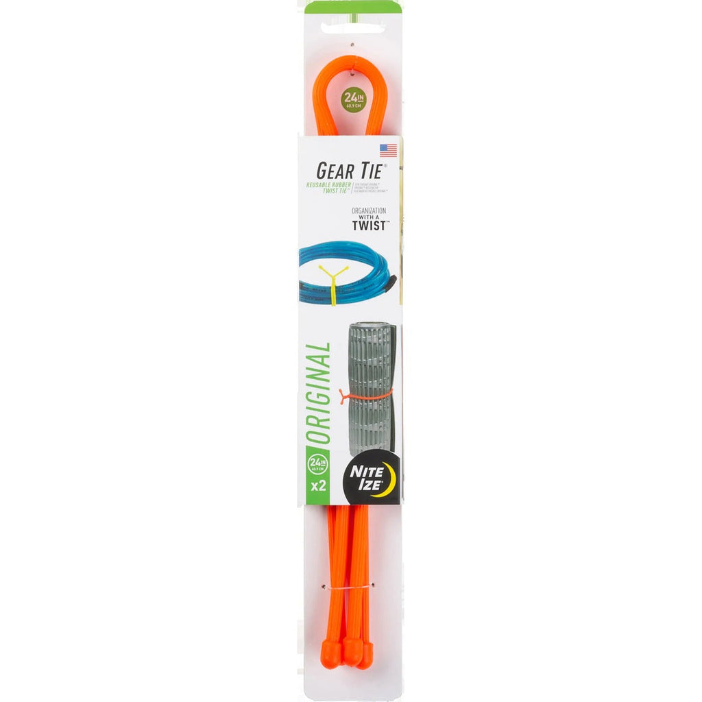 Gear Tie Reusable Rubber Twist Tie 24" - 2 Pack