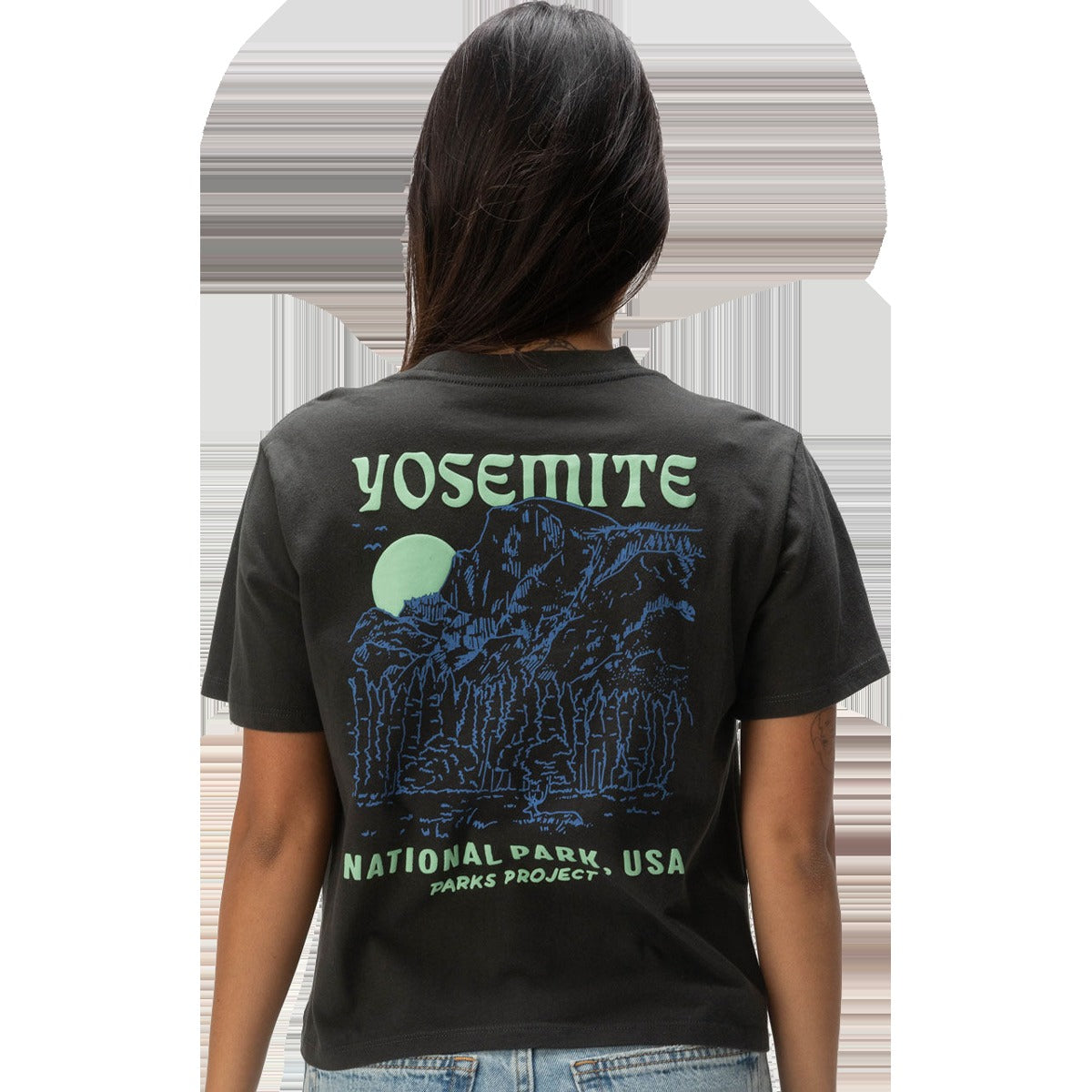 Women's Yosemite Puff Print Short Sleeve Boxy Tee