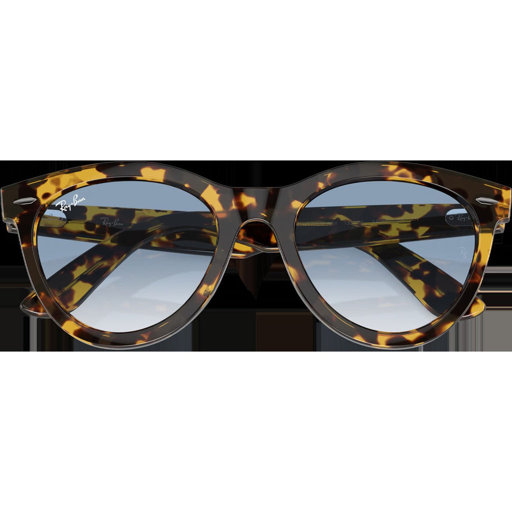 Wayfarer Way - Polished Yellow Havana/Clear & Blue