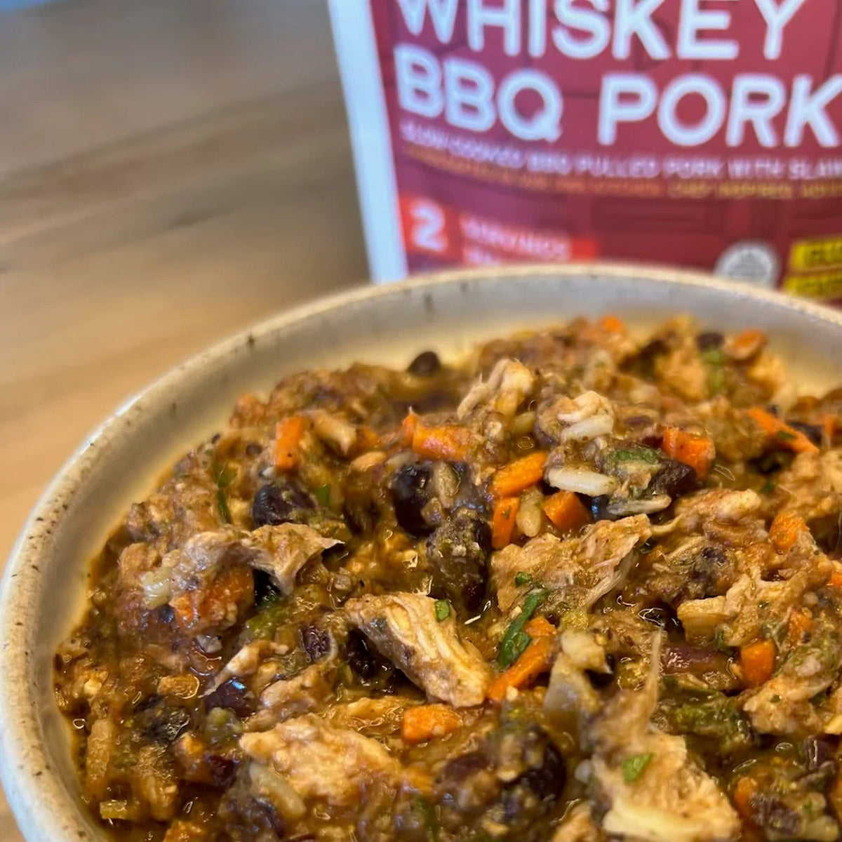 Whiskey BBQ Pork & Slaw (2 Servings)