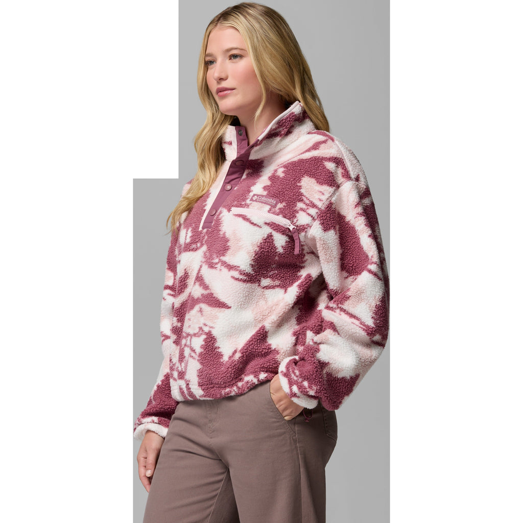 Women's Helvetia II Printed Crop 1/2 Snap Pullover