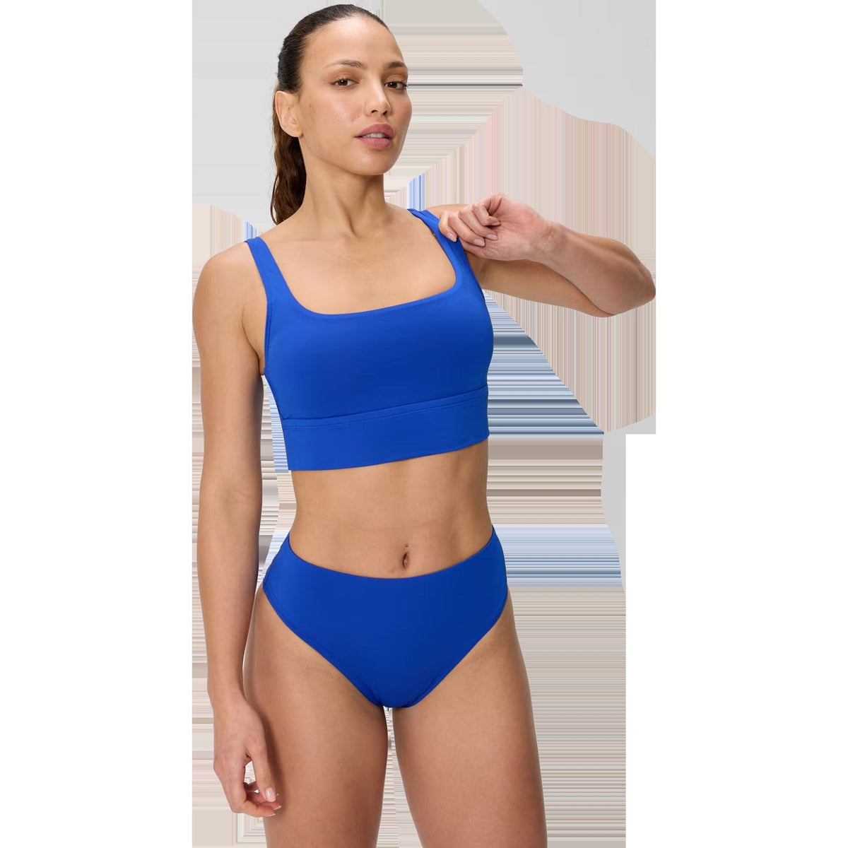 Women's Solid Square Neck Bikini Top
