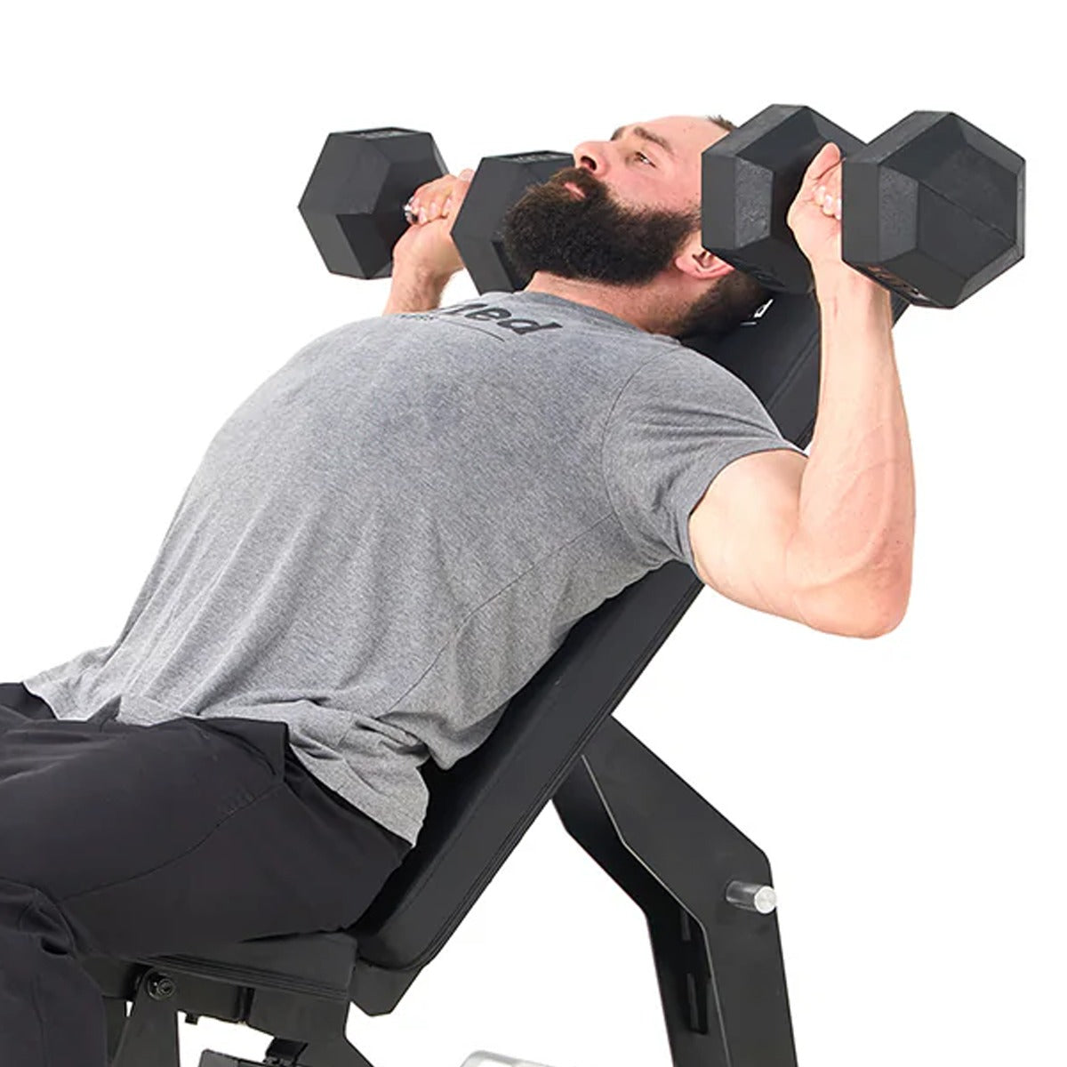 Rubber Hex Dumbbell 12 lb