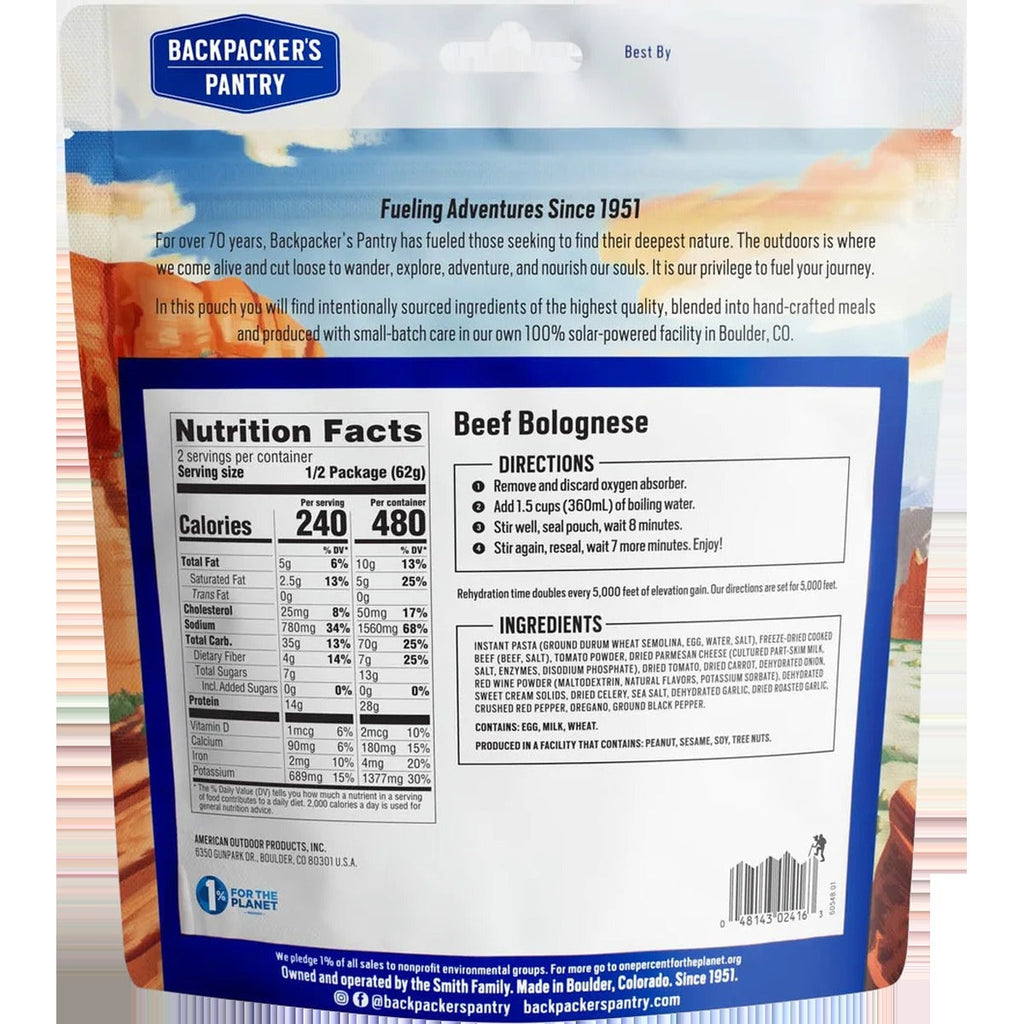 Beef Bolognese (2 Servings)