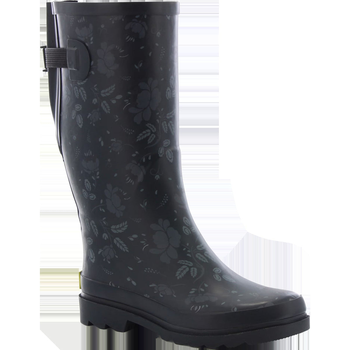 Women's Floral Adjustable Tall Rain Boot