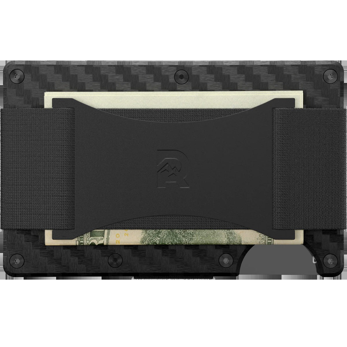 Carbon Fiber Wallet with Cash Strap