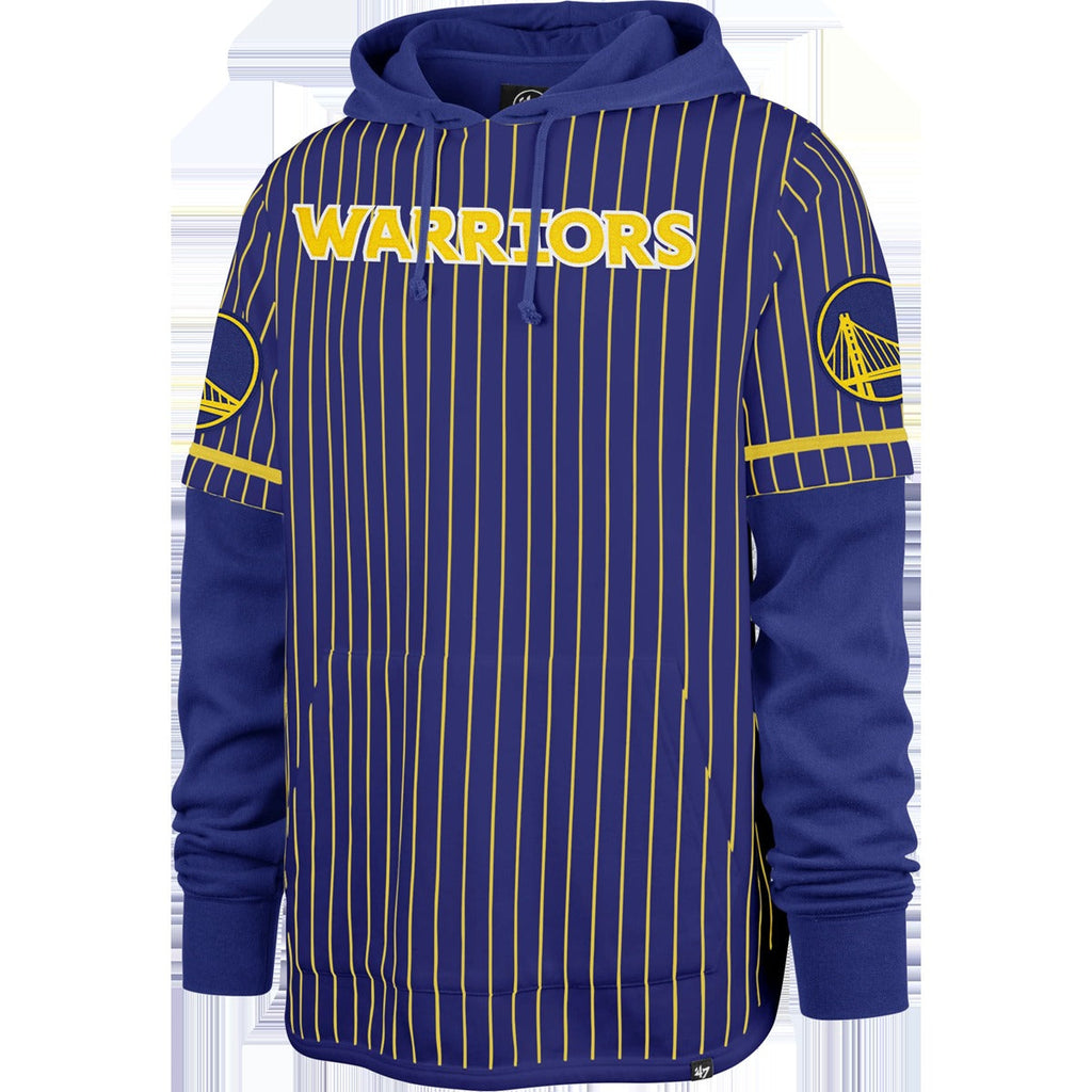 Men's Warriors Pinstripe Double Header Shortstop Pullover