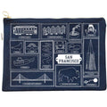 San Francisco Flat Zip Pouch