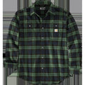Men's Loose Fit Heavyweight Flannel Long-Sleeve Plaid Shirt