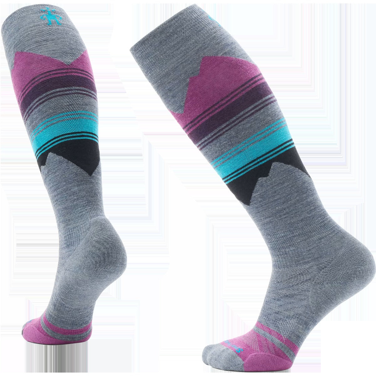 Women's Ski Targeted Cushion Pattern OTC Socks