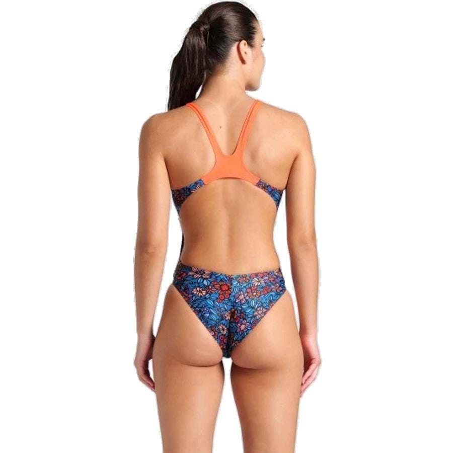 Women's Micro Floral Tech Back One Piece