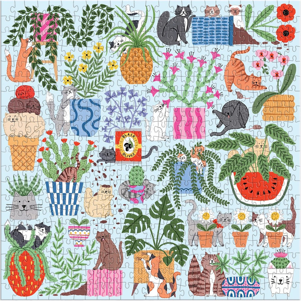 Cats in the Houseplants 500 Piece Puzzle