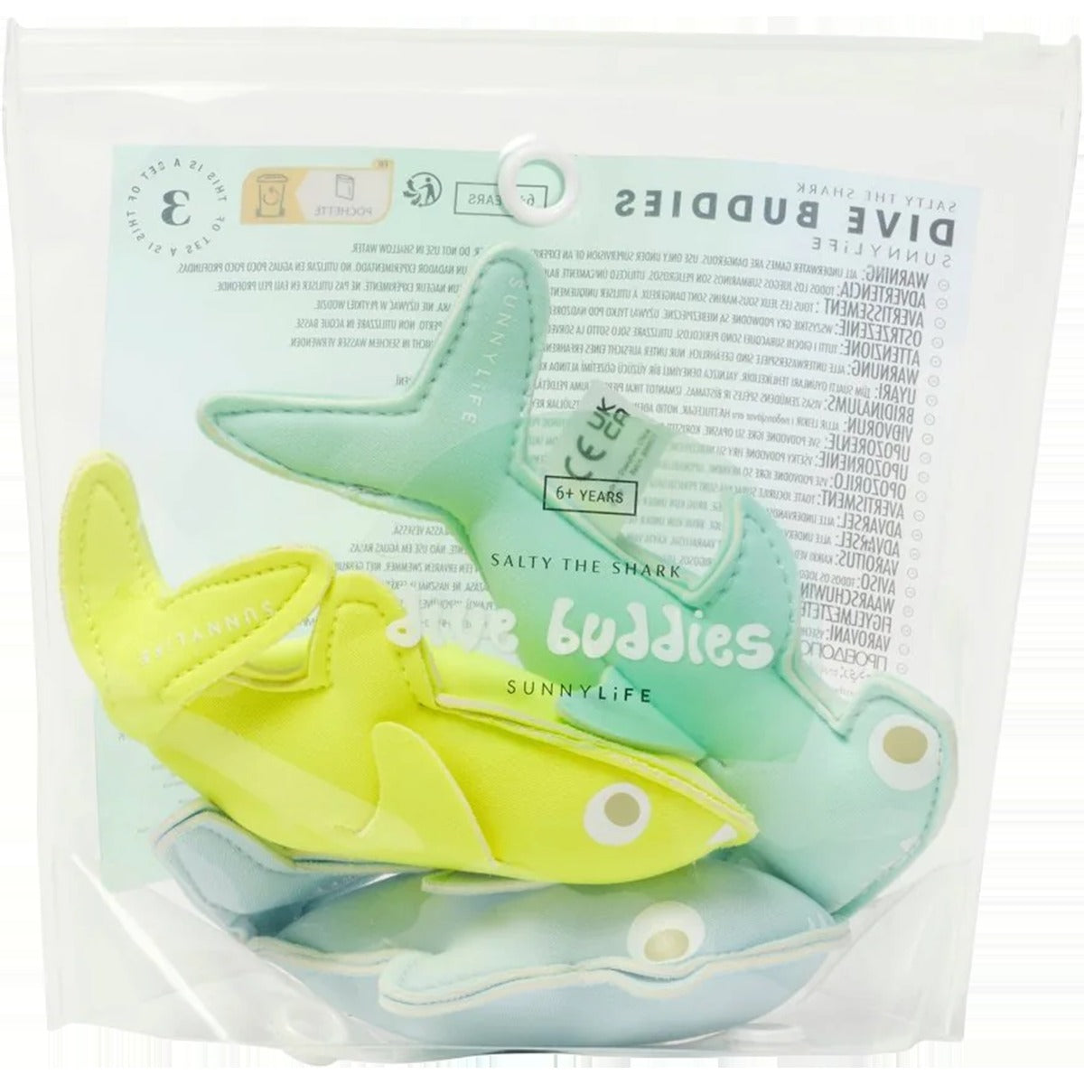 Dive Buddies Salty the Shark Set of 3
