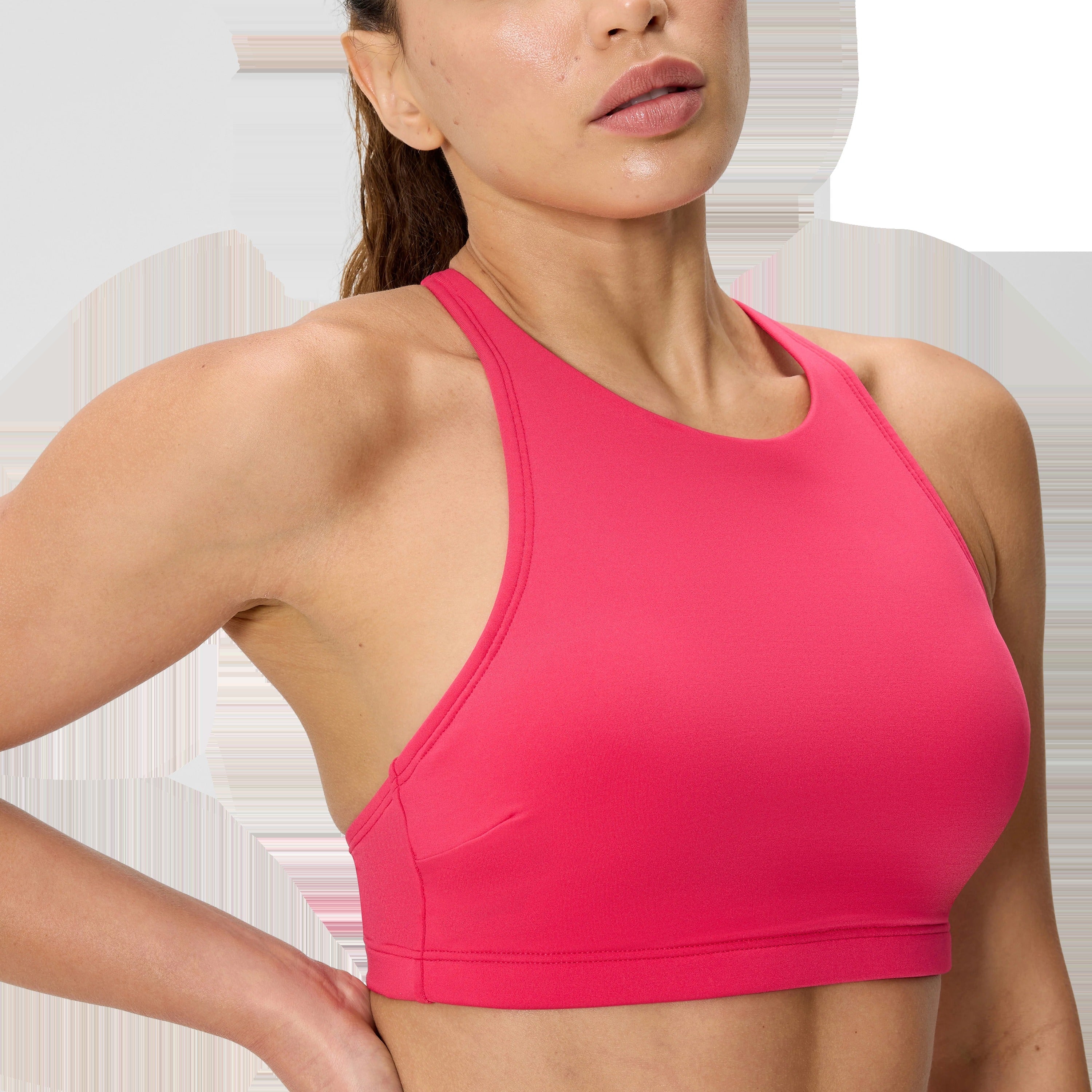 Women's Solid High Neck Bikini Top