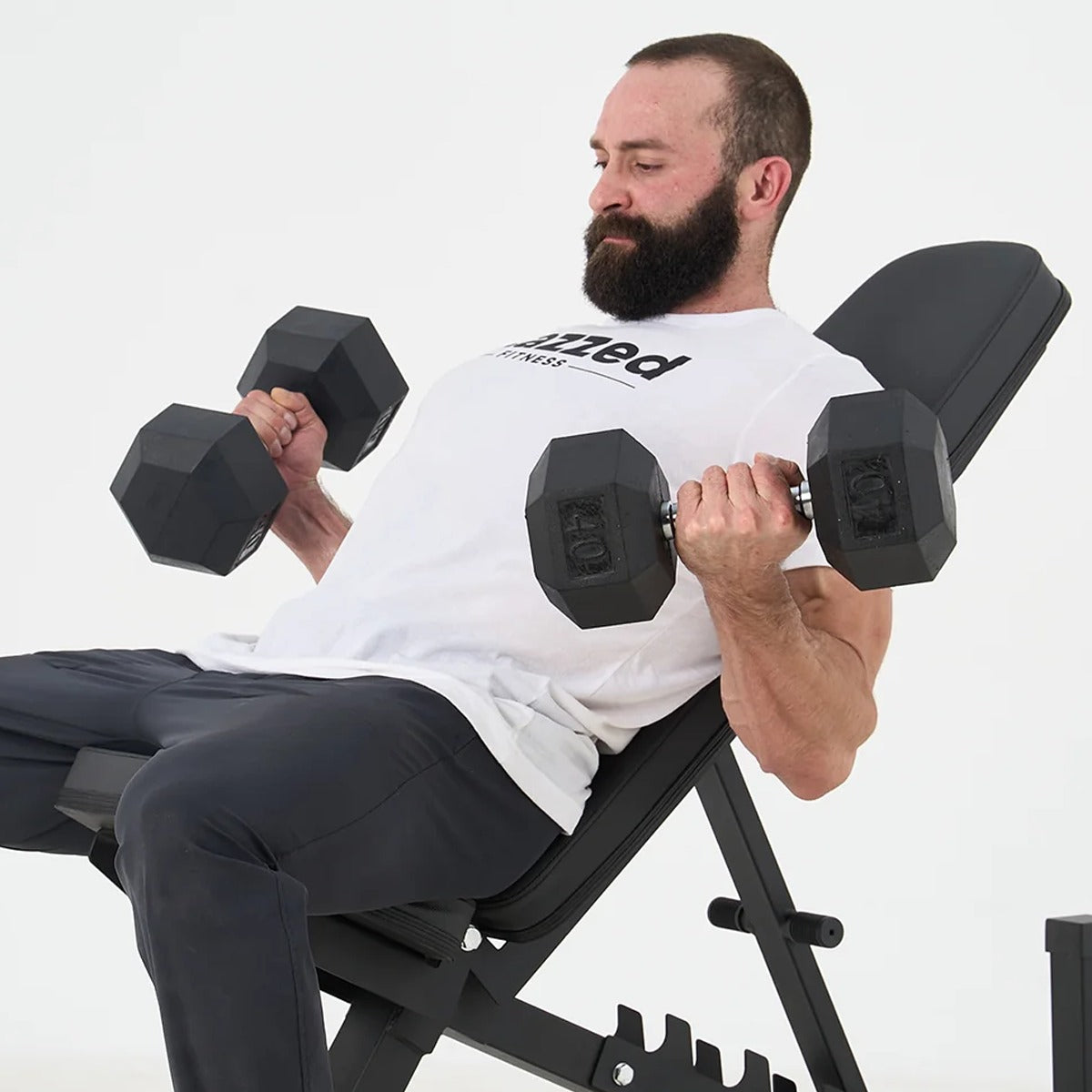 Rubber Hex Dumbbell 20 lb