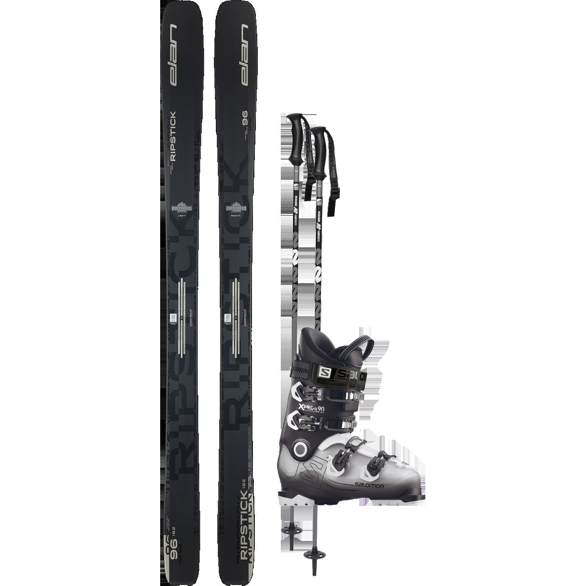 Elan Ripstick 96 Black Edition Demo Ski Package