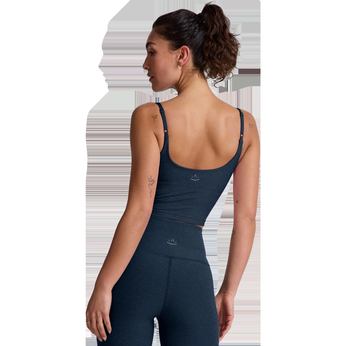 Women's Spacedye Raise the Barre Shirred Crop Tank