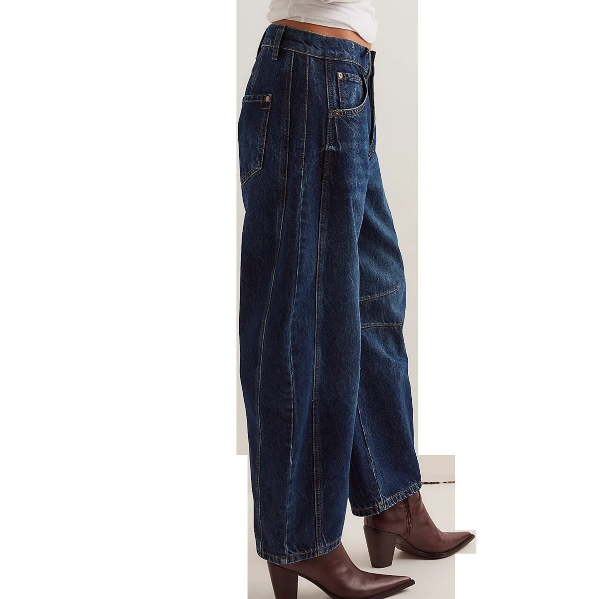 Women's Good Luck Mid Rise Barrel Jeans